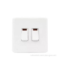 2Gang 20A Double Pole Switch With Neon switch